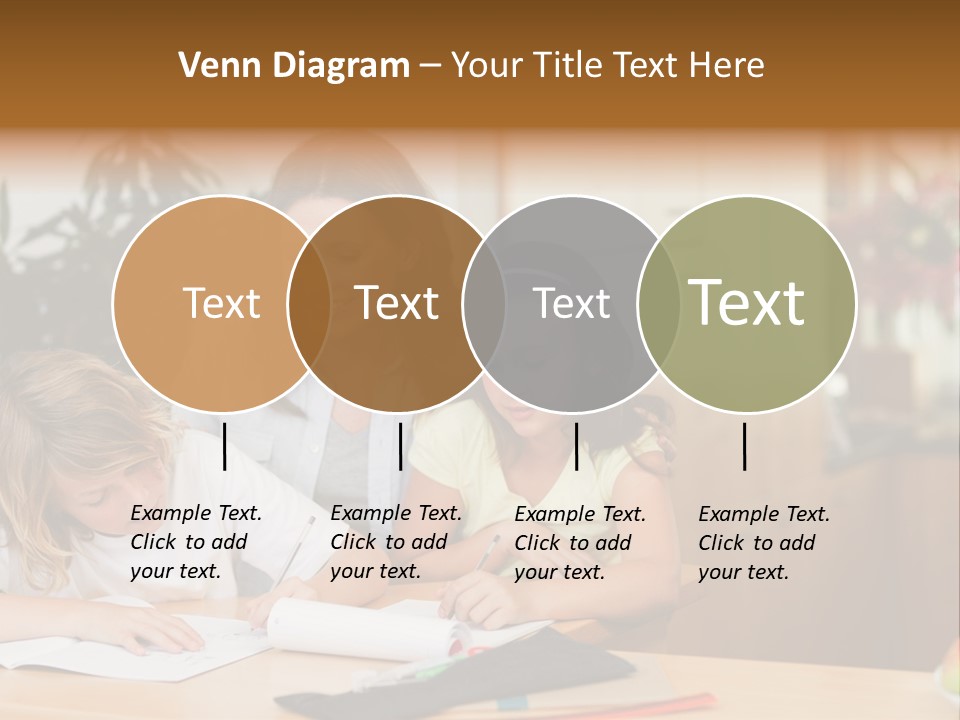 Mature Girl Pencil PowerPoint Template