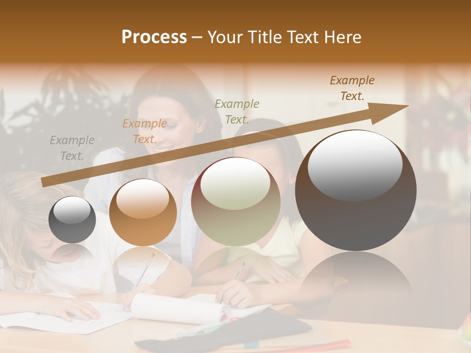 Mature Girl Pencil PowerPoint Template