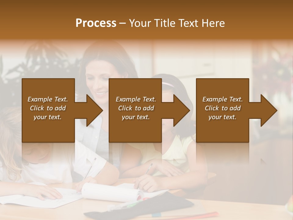 Mature Girl Pencil PowerPoint Template