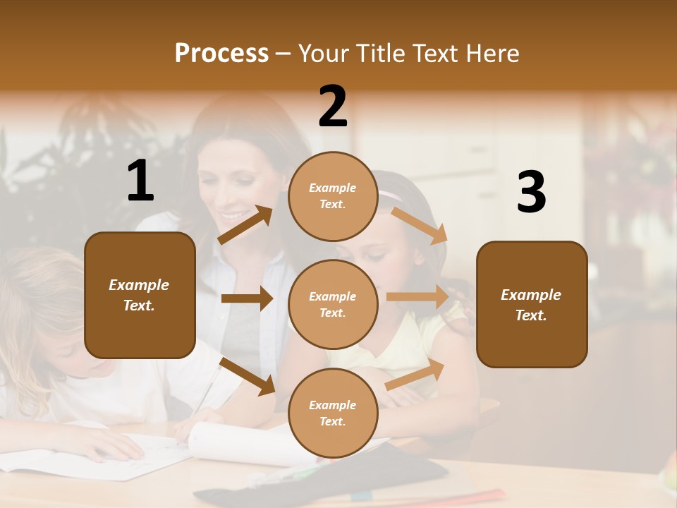 Mature Girl Pencil PowerPoint Template