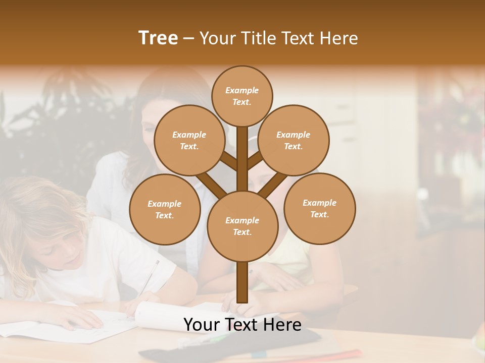 Mature Girl Pencil PowerPoint Template