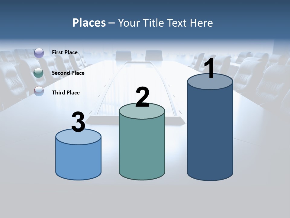 Work Seat Table PowerPoint Template