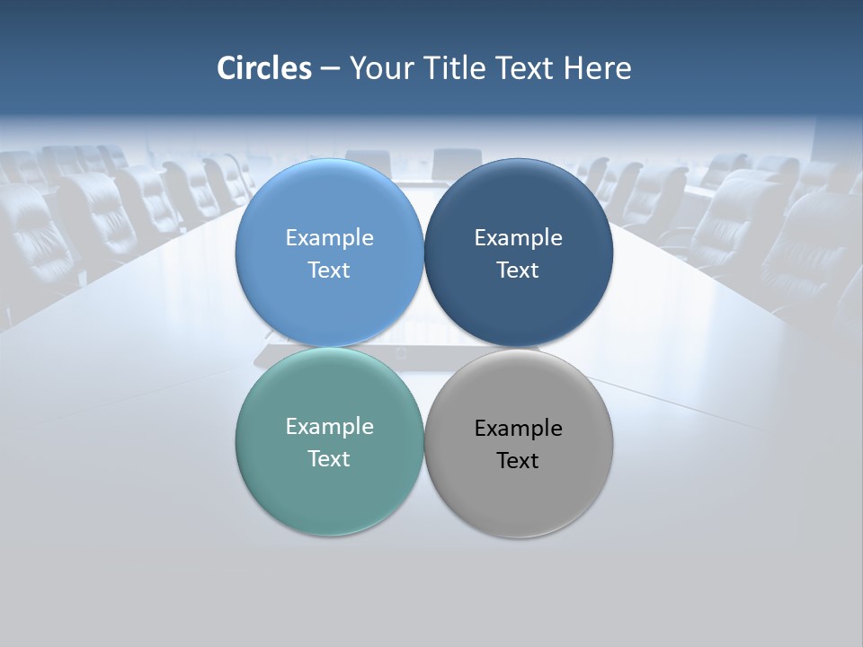 Work Seat Table PowerPoint Template