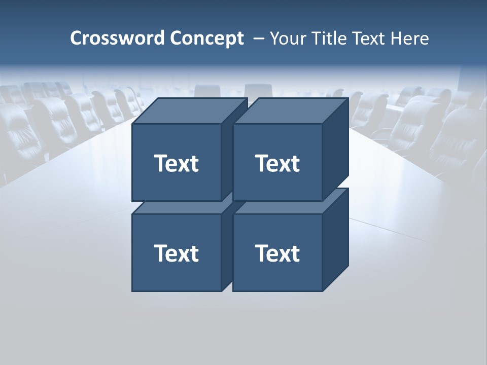 Work Seat Table PowerPoint Template