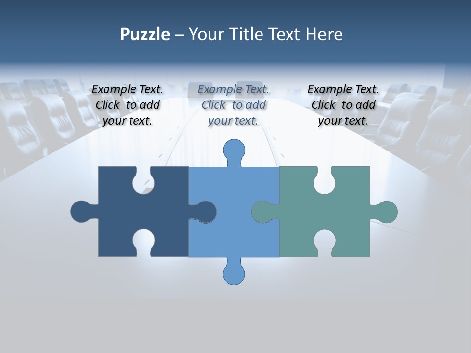 Work Seat Table PowerPoint Template