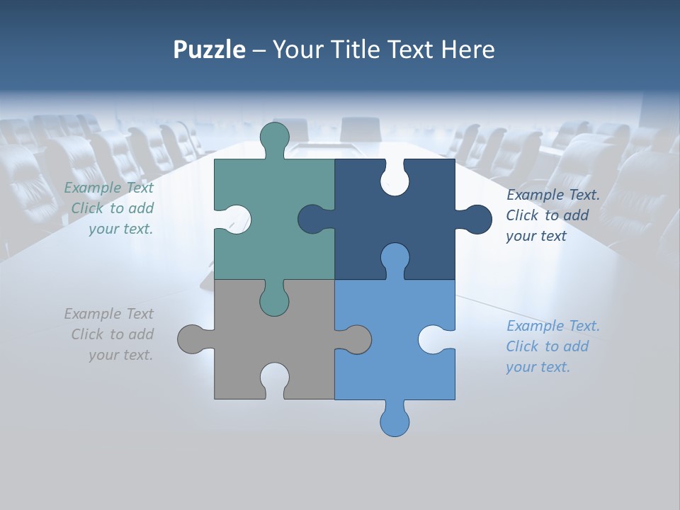 Work Seat Table PowerPoint Template