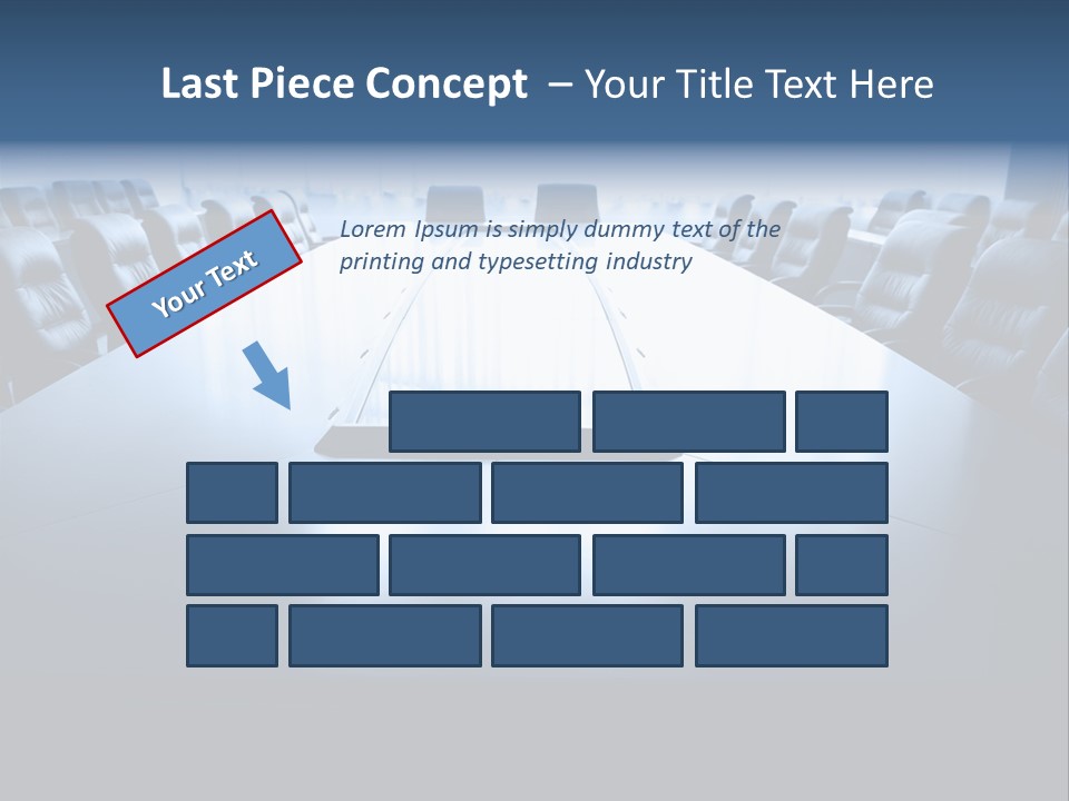 Work Seat Table PowerPoint Template