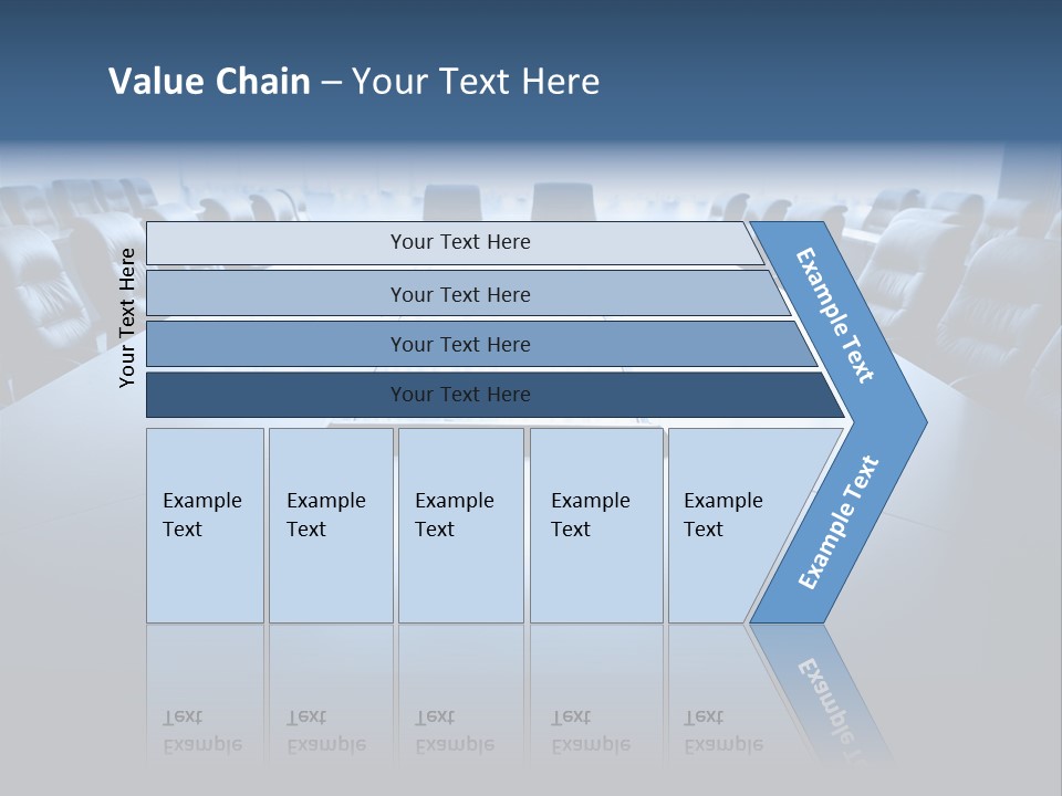 Work Seat Table PowerPoint Template