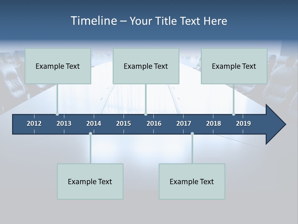 Work Seat Table PowerPoint Template