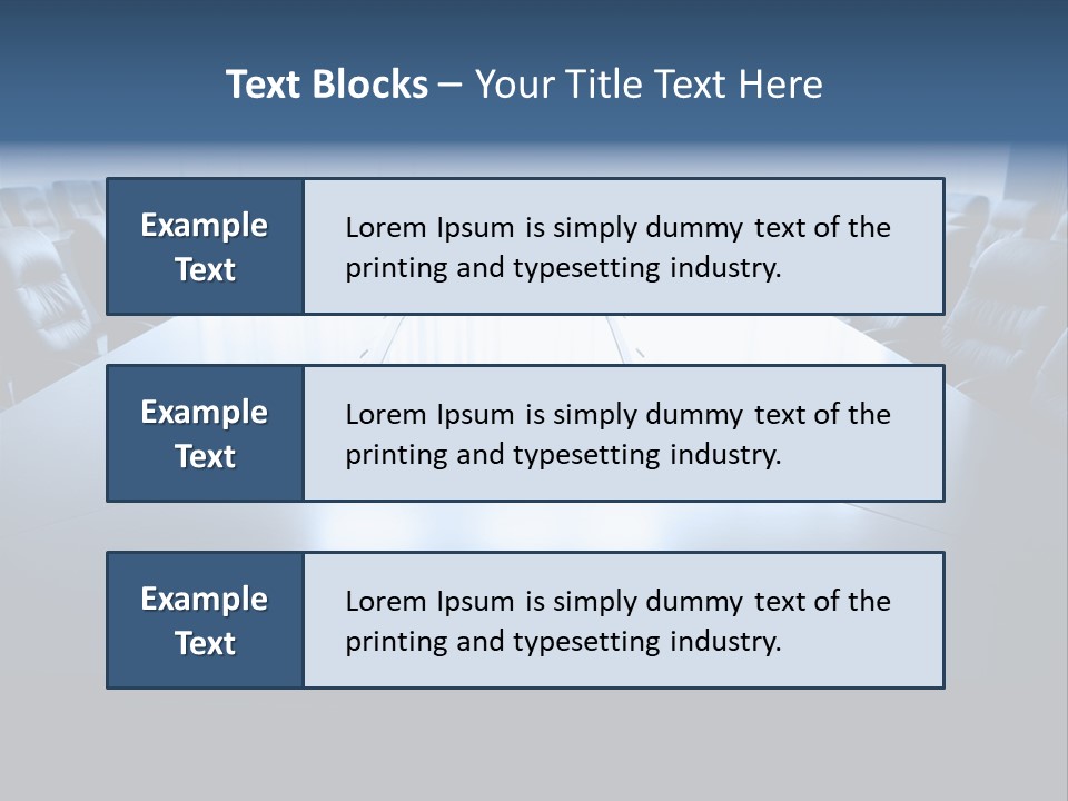 Work Seat Table PowerPoint Template
