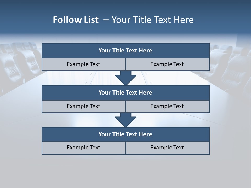 Work Seat Table PowerPoint Template