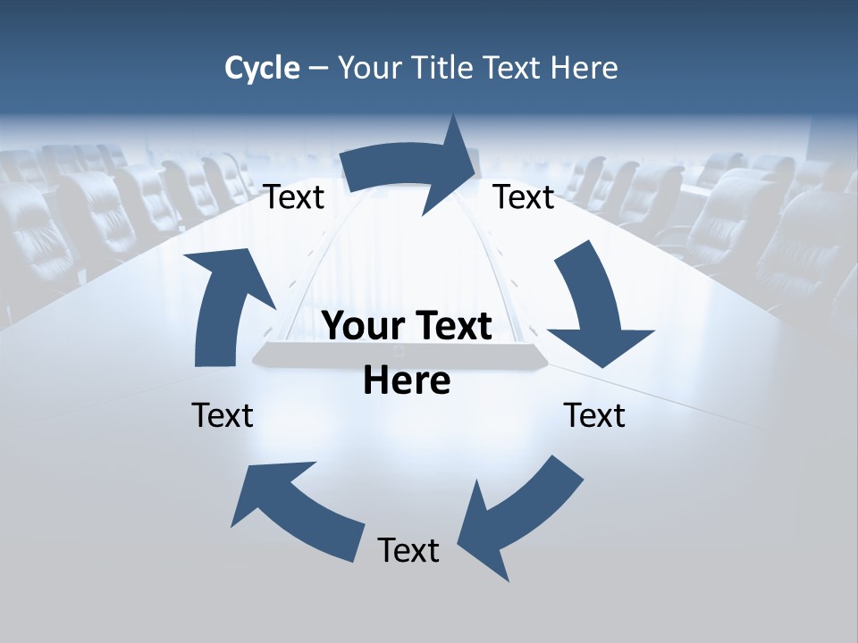 Work Seat Table PowerPoint Template