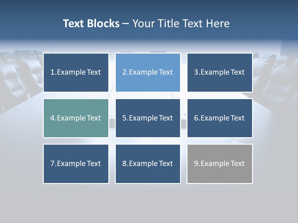 Work Seat Table PowerPoint Template