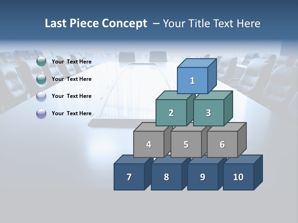 Work Seat Table PowerPoint Template