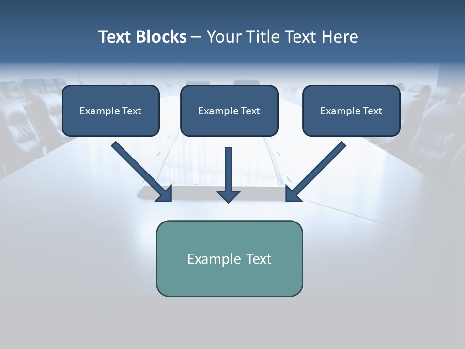 Work Seat Table PowerPoint Template
