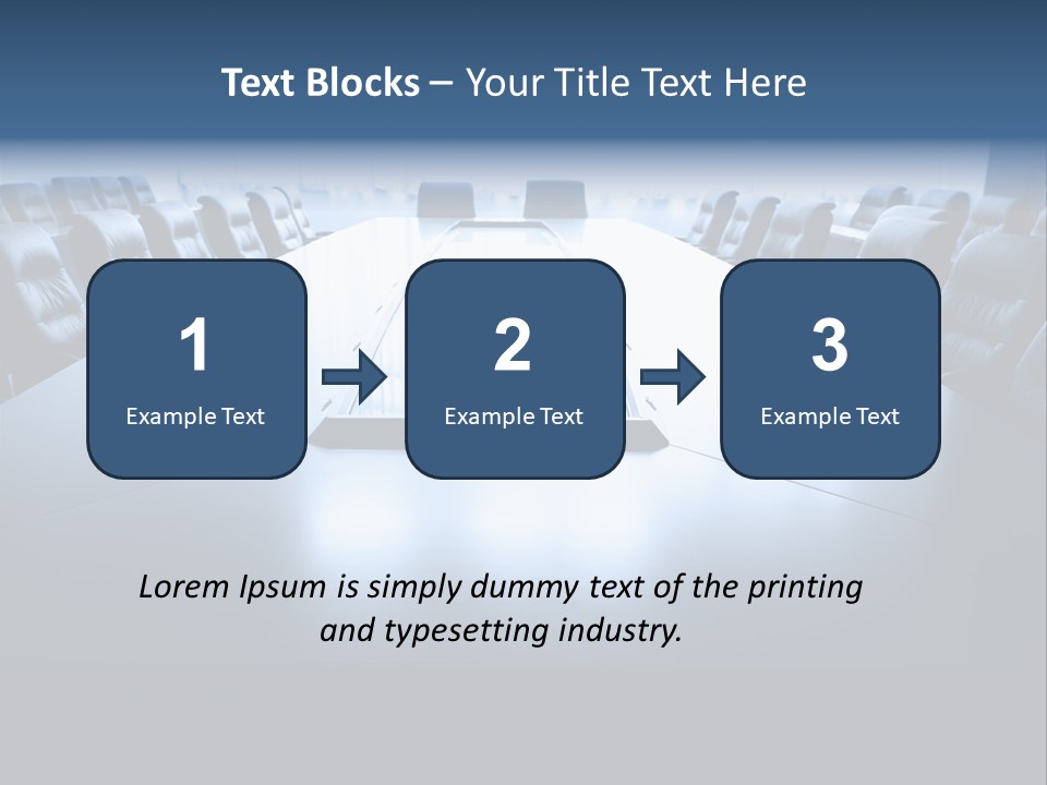 Work Seat Table PowerPoint Template