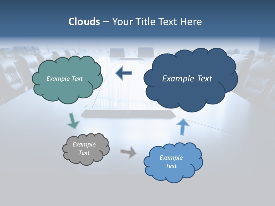 Work Seat Table PowerPoint Template