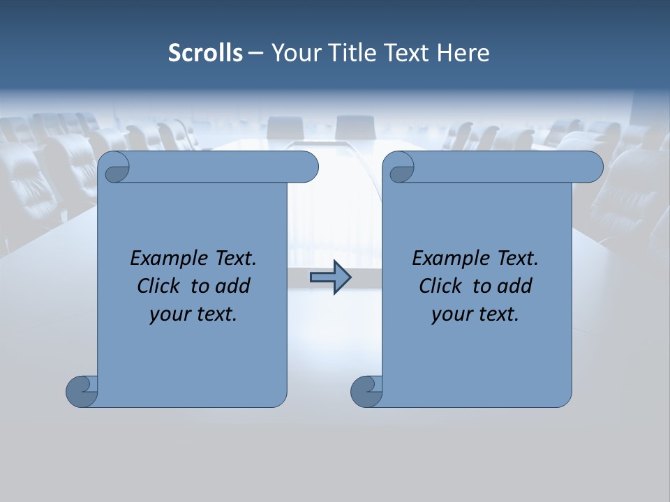 Work Seat Table PowerPoint Template