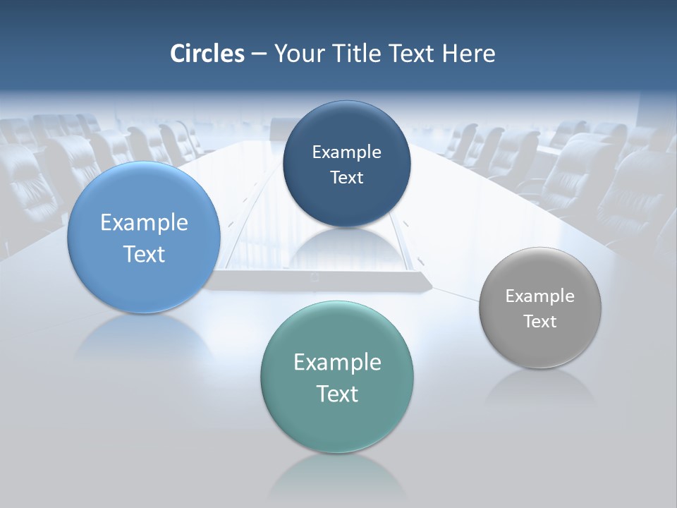 Work Seat Table PowerPoint Template
