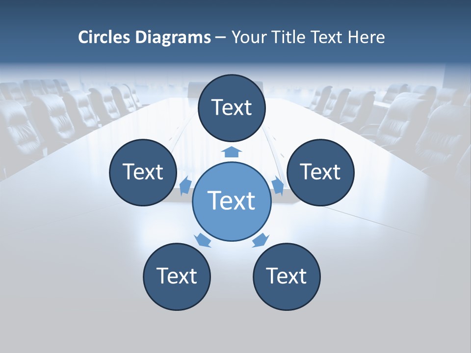 Work Seat Table PowerPoint Template