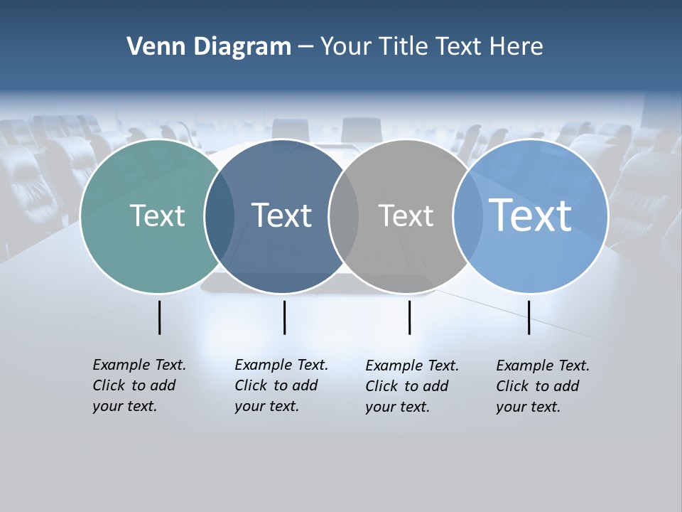 Work Seat Table PowerPoint Template