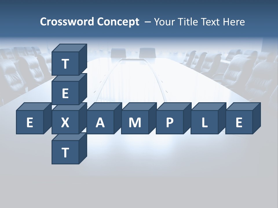 Work Seat Table PowerPoint Template