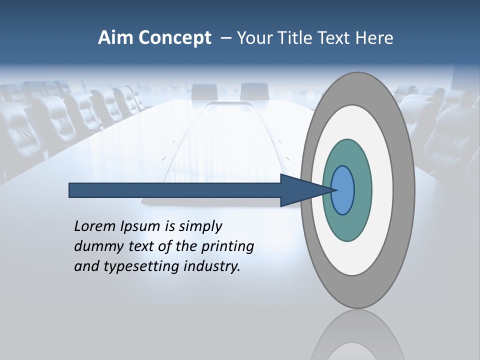 Work Seat Table PowerPoint Template
