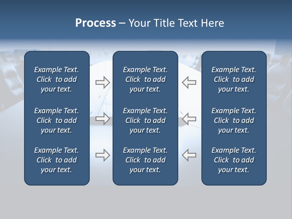 Work Seat Table PowerPoint Template