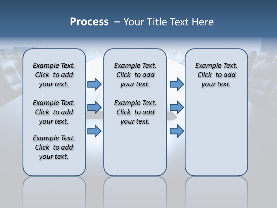 Work Seat Table PowerPoint Template