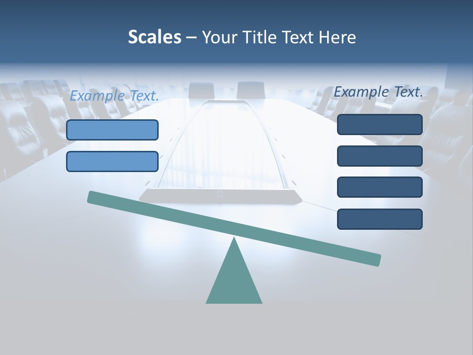 Work Seat Table PowerPoint Template
