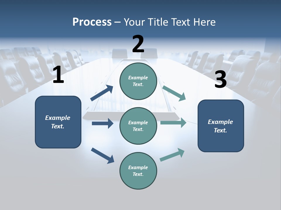 Work Seat Table PowerPoint Template
