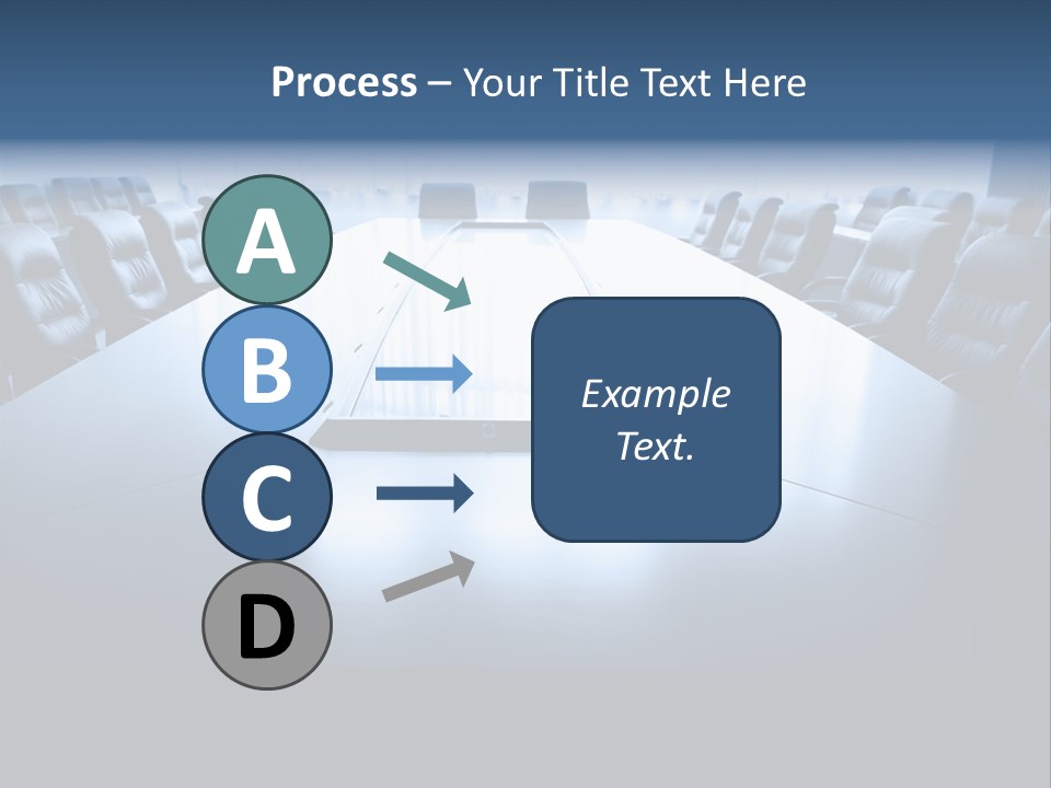 Work Seat Table PowerPoint Template