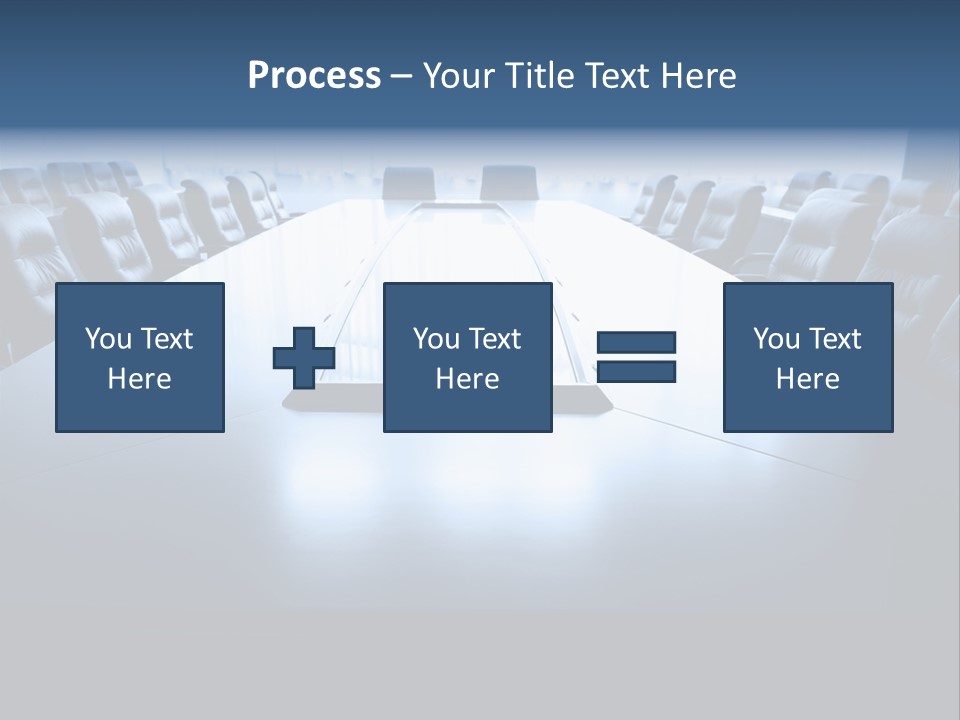 Work Seat Table PowerPoint Template