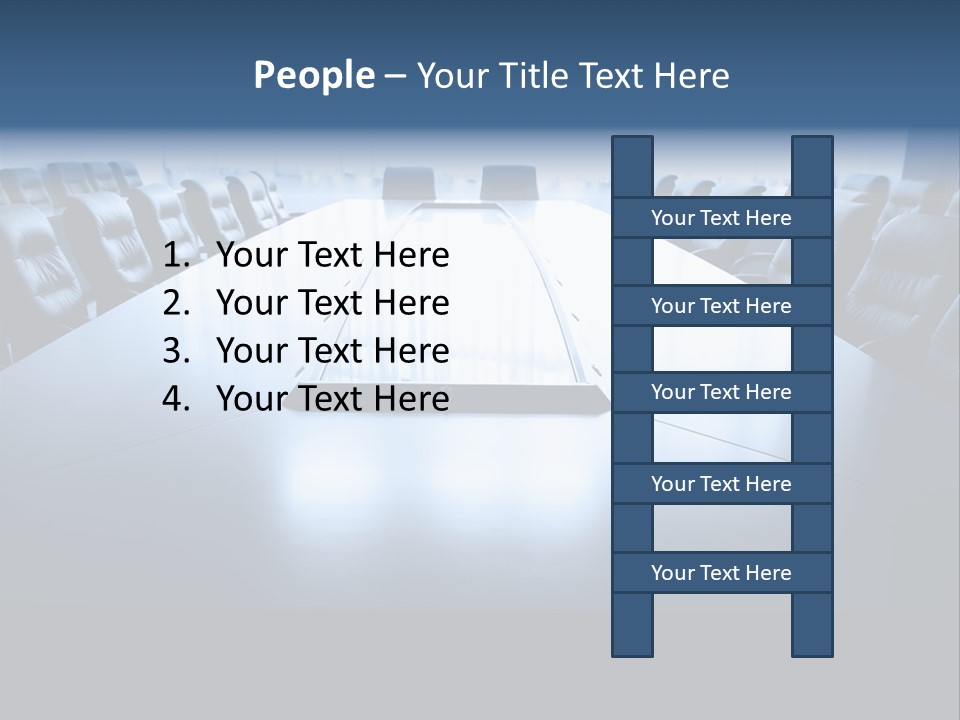 Work Seat Table PowerPoint Template