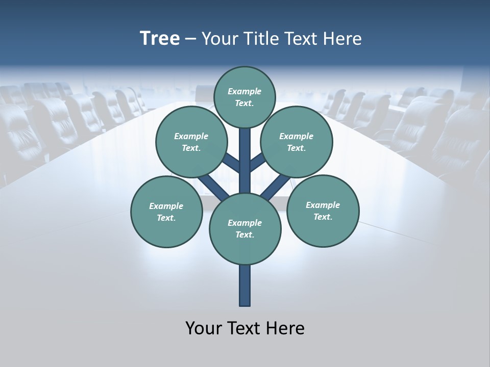 Work Seat Table PowerPoint Template