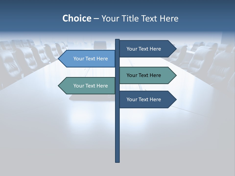 Work Seat Table PowerPoint Template