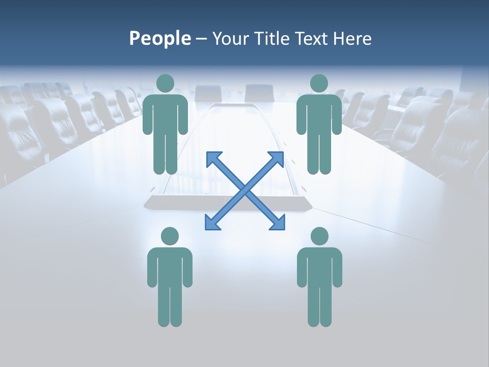 Work Seat Table PowerPoint Template