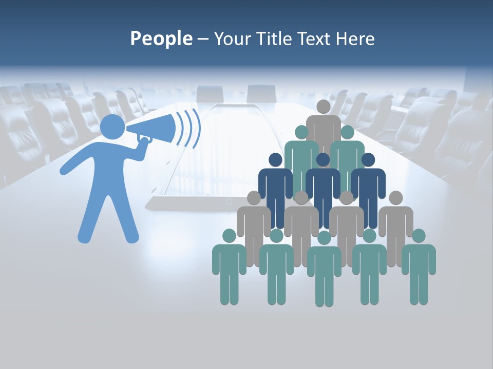 Work Seat Table PowerPoint Template