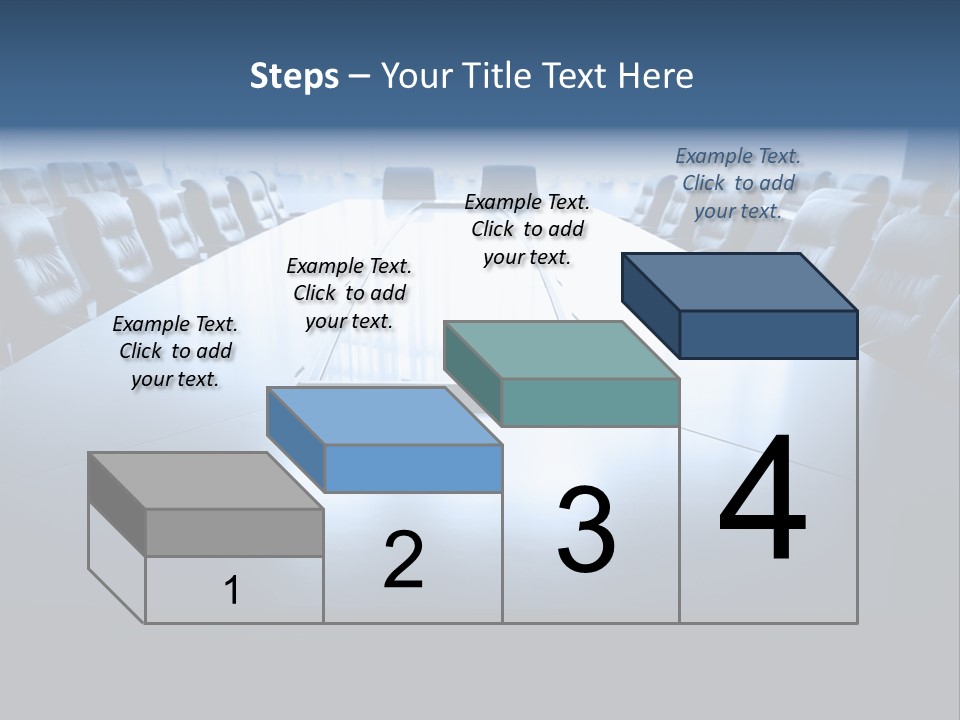 Work Seat Table PowerPoint Template