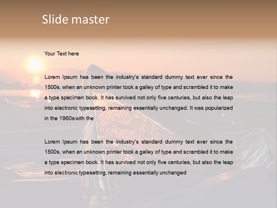 Russia Lake Lake Baikal PowerPoint Template