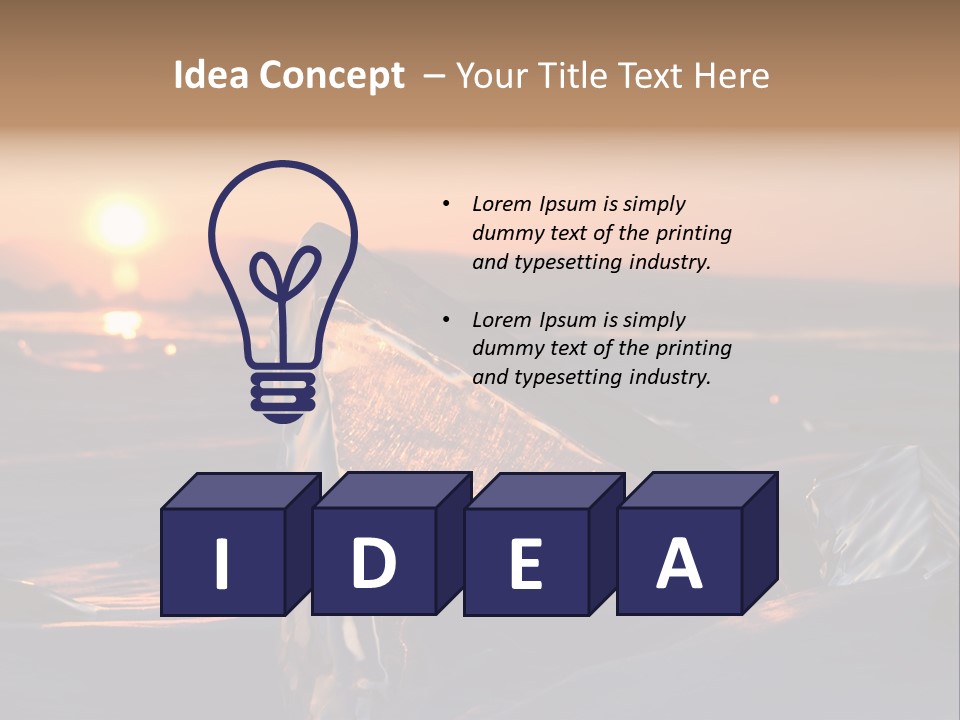 Russia Lake Lake Baikal PowerPoint Template