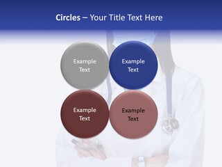 A Woman Doctor Wearing A Face Mask And A Stethoscope PowerPoint Template