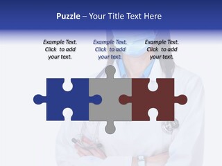 A Woman Doctor Wearing A Face Mask And A Stethoscope PowerPoint Template