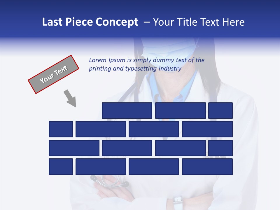 A Woman Doctor Wearing A Face Mask And A Stethoscope PowerPoint Template