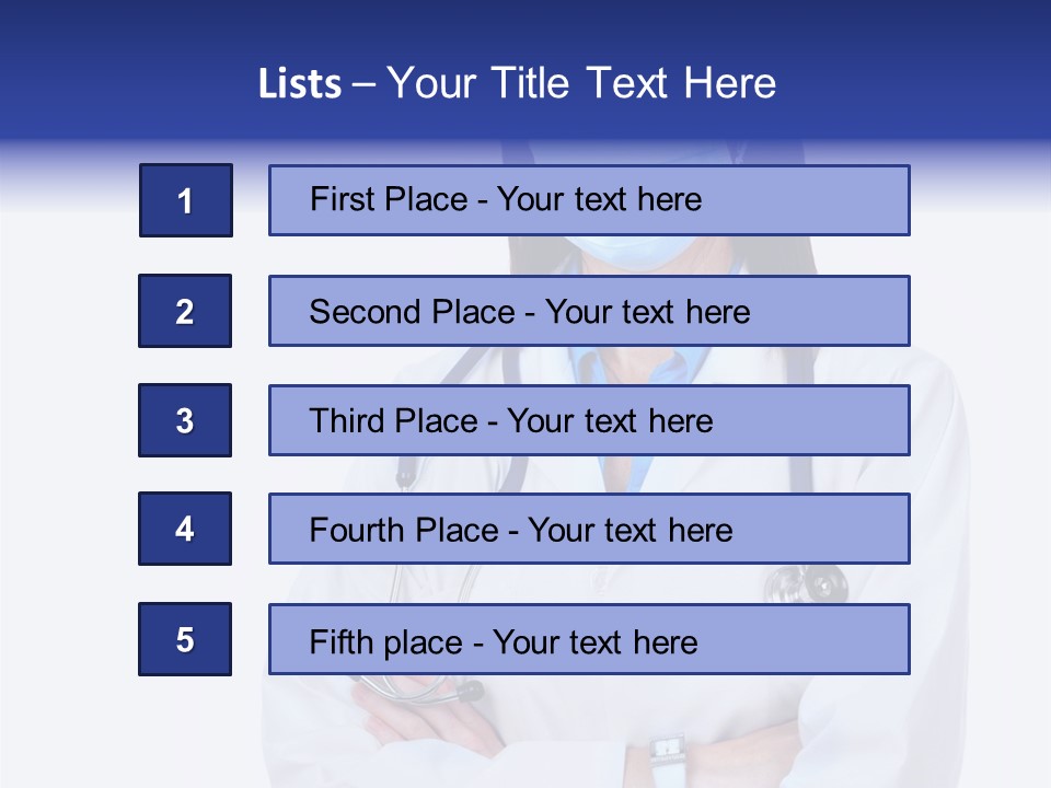 A Woman Doctor Wearing A Face Mask And A Stethoscope PowerPoint Template