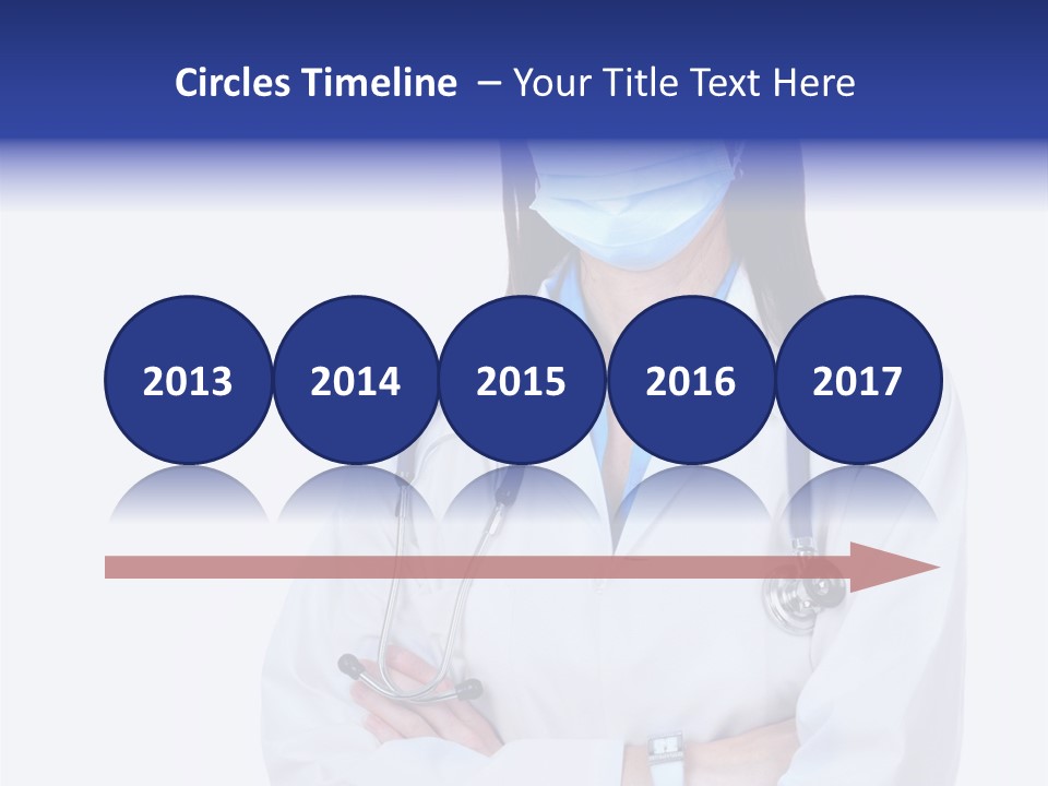 A Woman Doctor Wearing A Face Mask And A Stethoscope PowerPoint Template