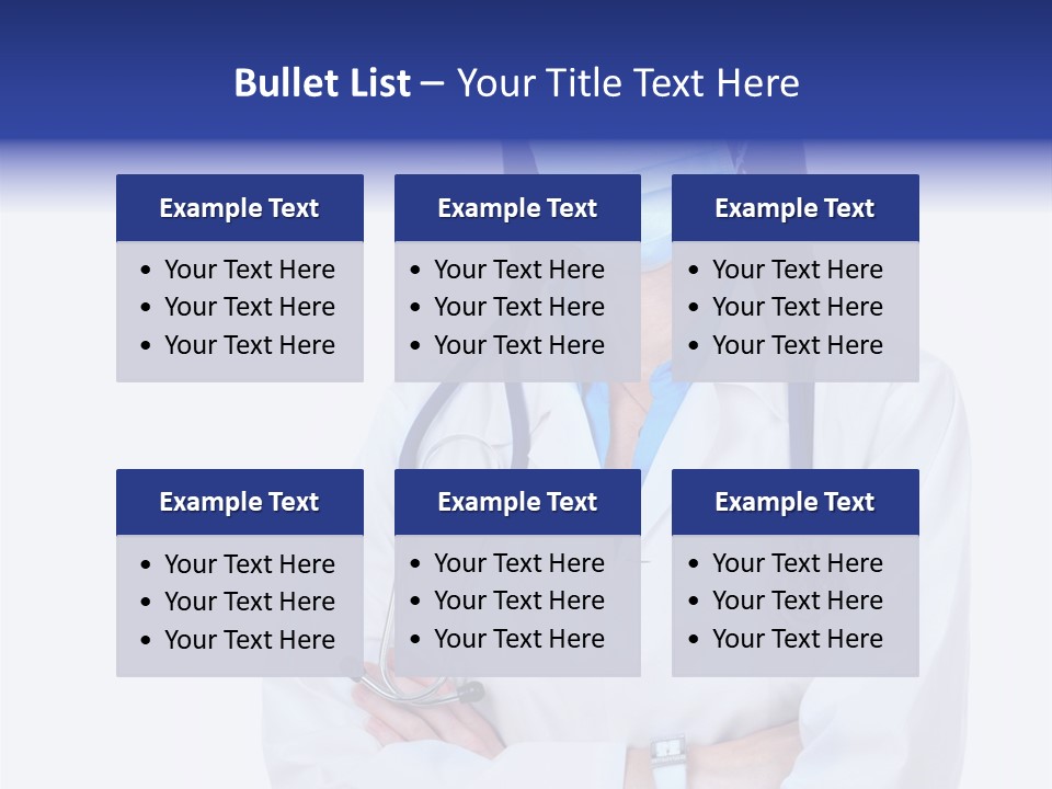 A Woman Doctor Wearing A Face Mask And A Stethoscope PowerPoint Template