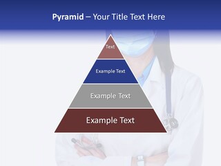 A Woman Doctor Wearing A Face Mask And A Stethoscope PowerPoint Template
