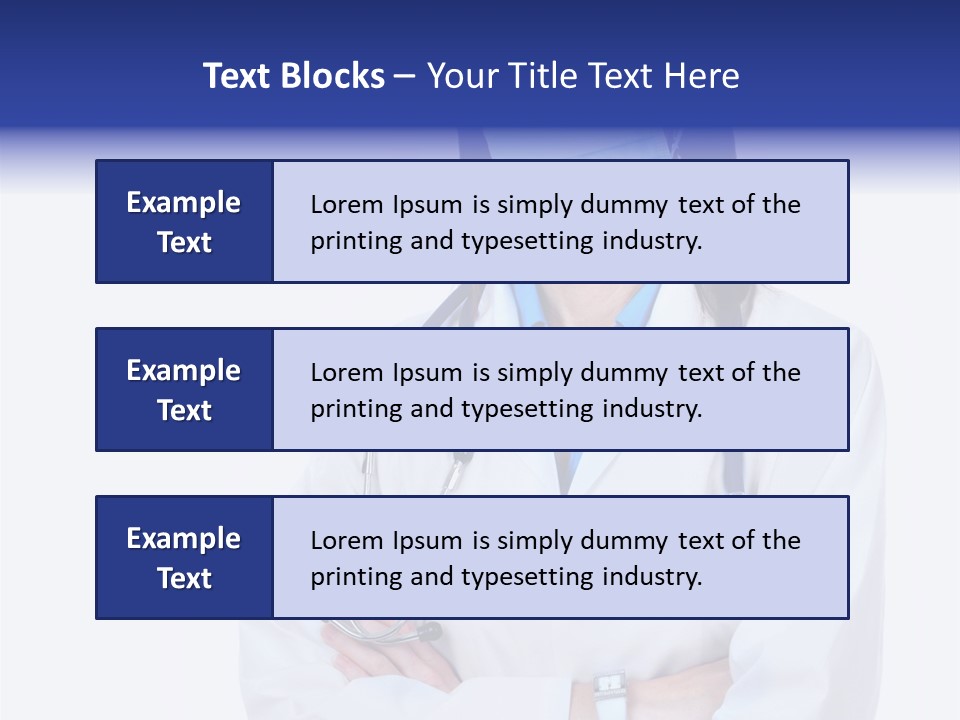 A Woman Doctor Wearing A Face Mask And A Stethoscope PowerPoint Template