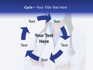 A Woman Doctor Wearing A Face Mask And A Stethoscope PowerPoint Template